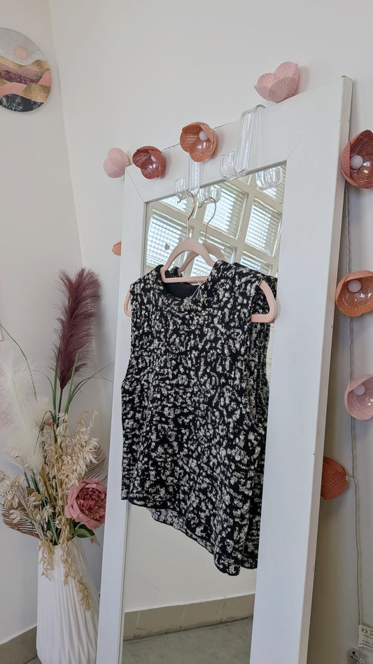 Pull sans manches bicolore noir/blanc - Boutique indépendante - 34