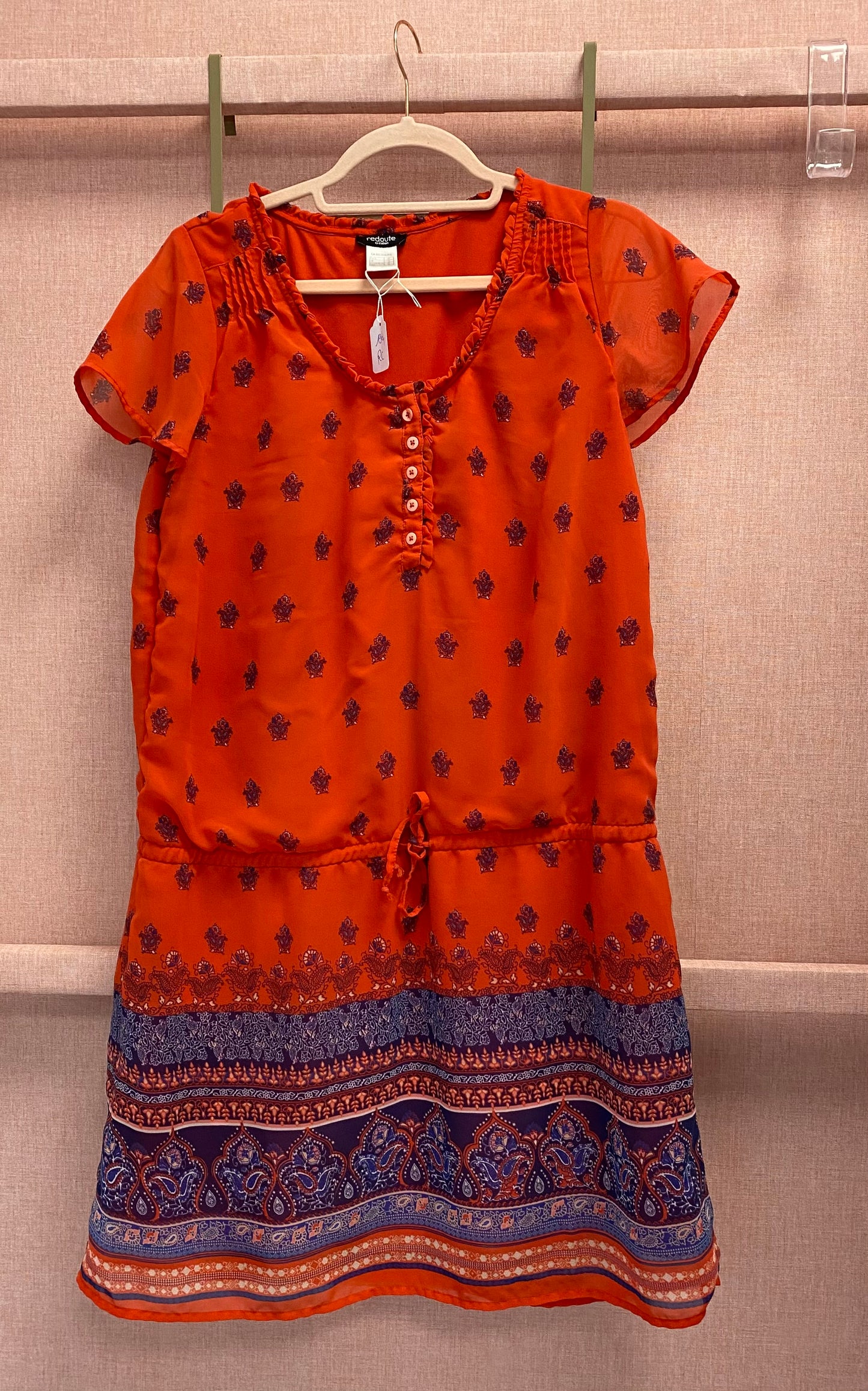 Robe corail ethnique - La Redoute - 42