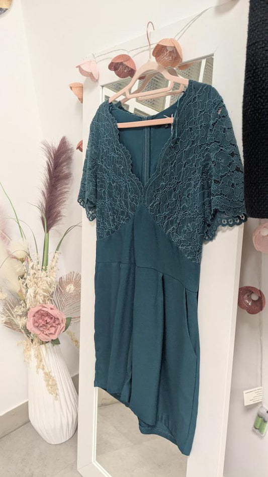 Combi-short Bleu cyan foncé - Nafnaf - 42