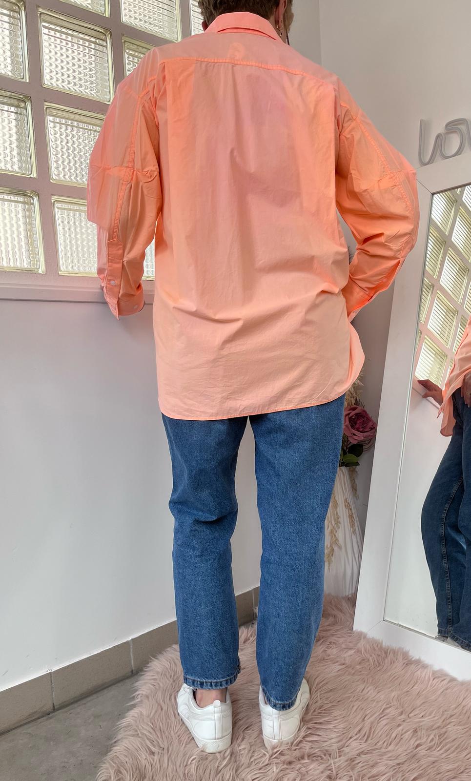 Chemise oversize fluo orange - Zara - 42