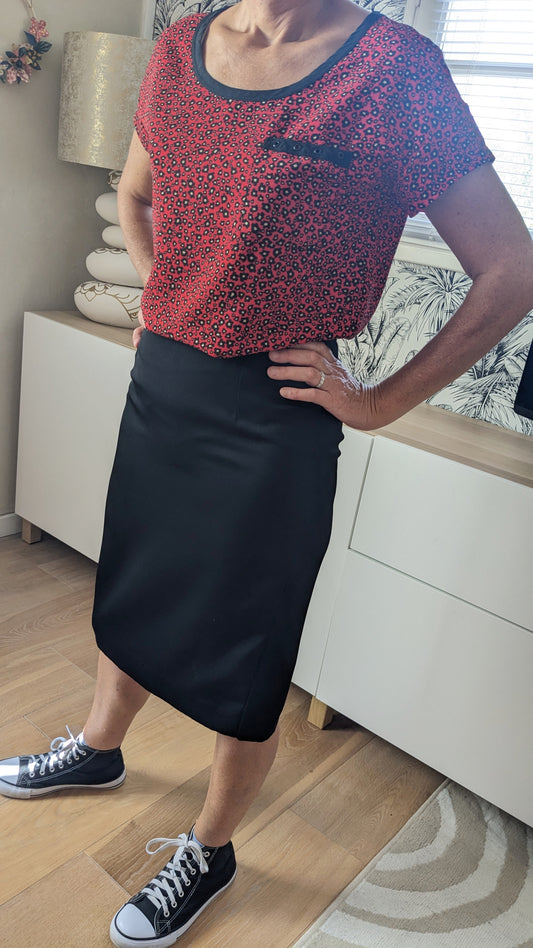 Jupe crayon noire - Claude de Saivre - 38