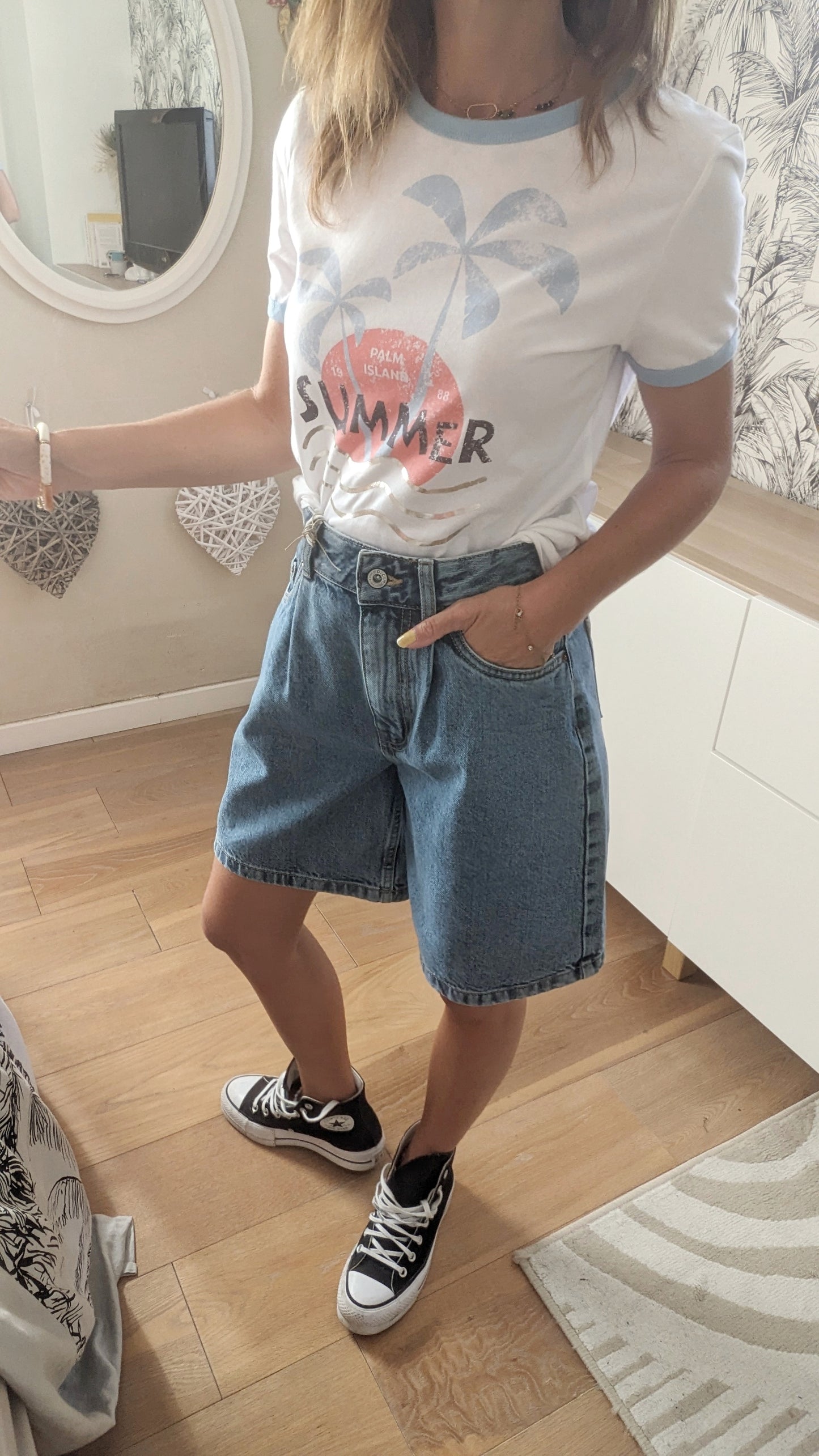 Neuf T-shirt summer - Camaïeu - 36