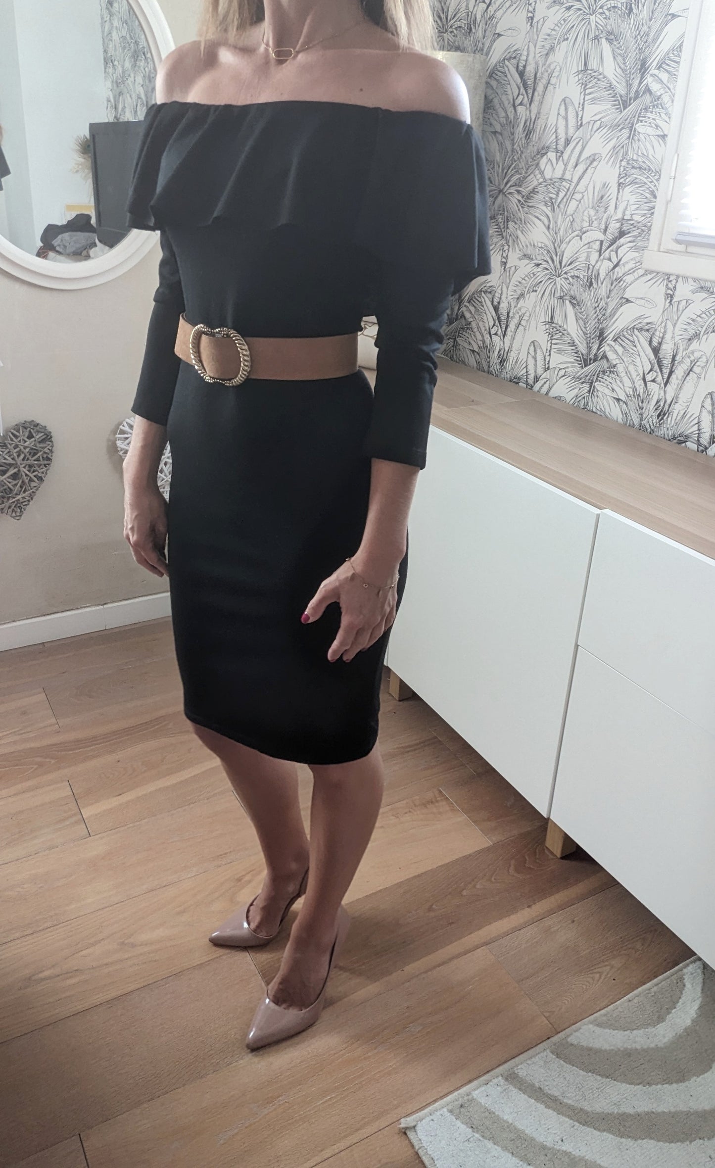 Robe fourreau à volants - Zara - 34