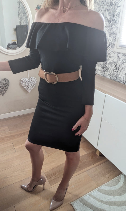 Robe fourreau à volants - Zara - 34