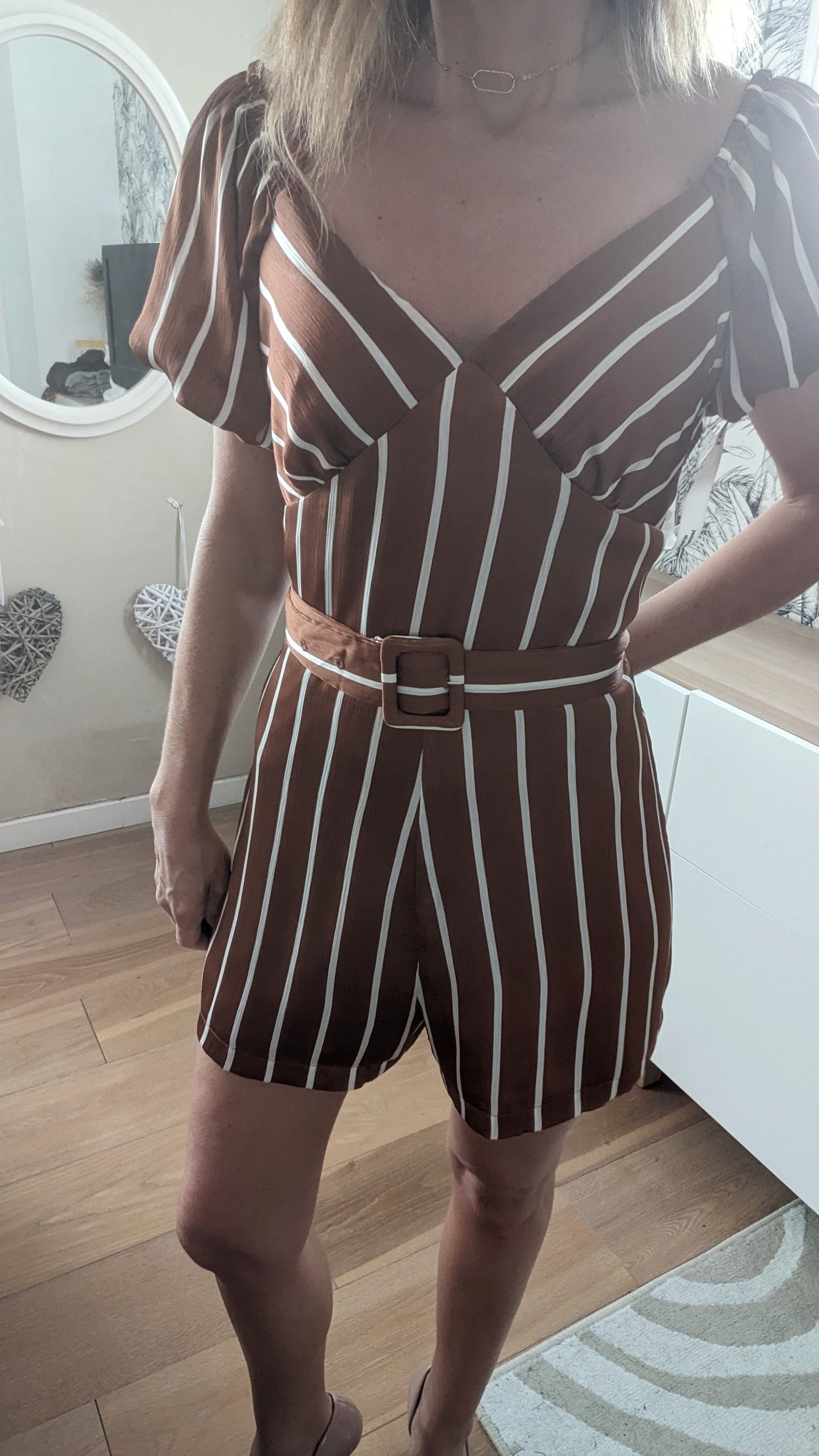 Neuve combi-short rayée - Liena - 36/38