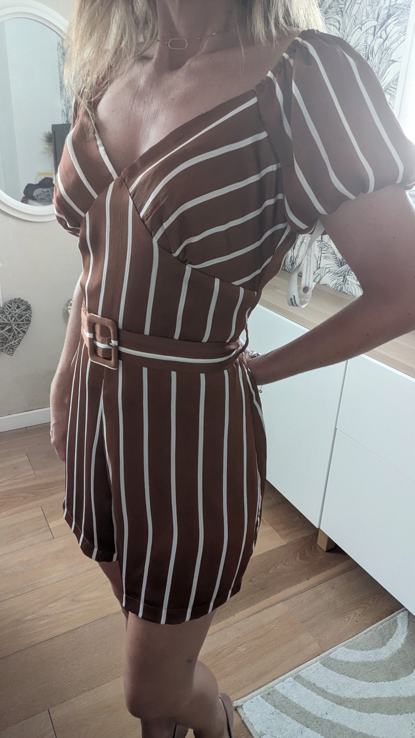 Neuve combi-short rayée - Liena - 36/38