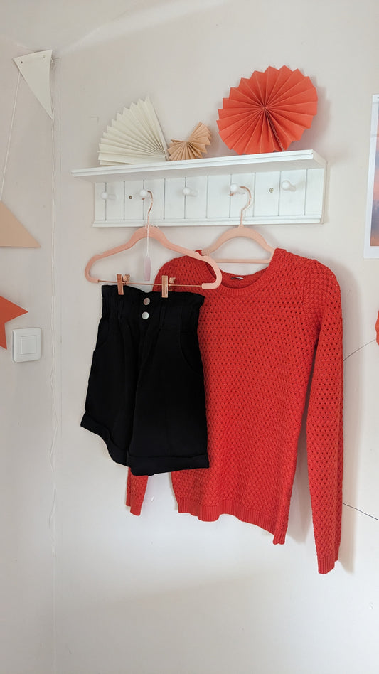 Short noir smoké - H&M - 34