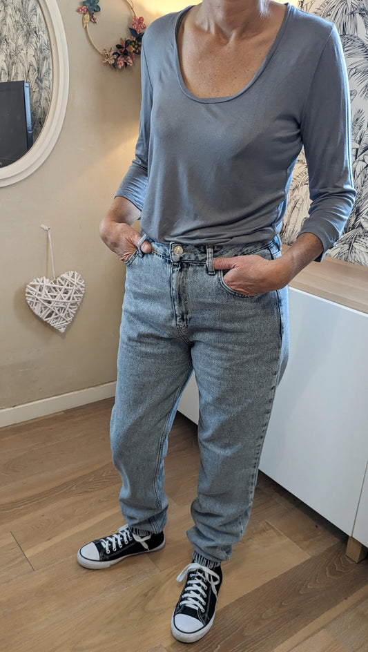 T-shirt moulant anthracite - Bréal - 38/40