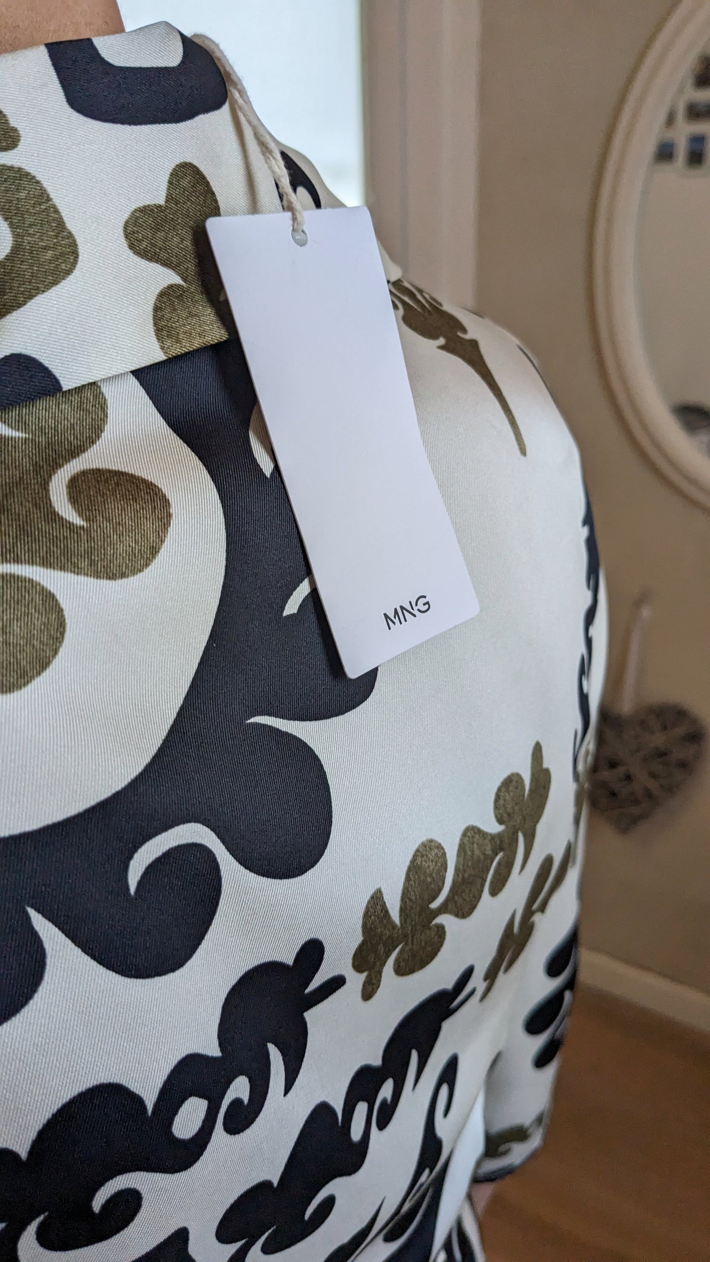 Neuf Robe satinée croisée - Mango - 36