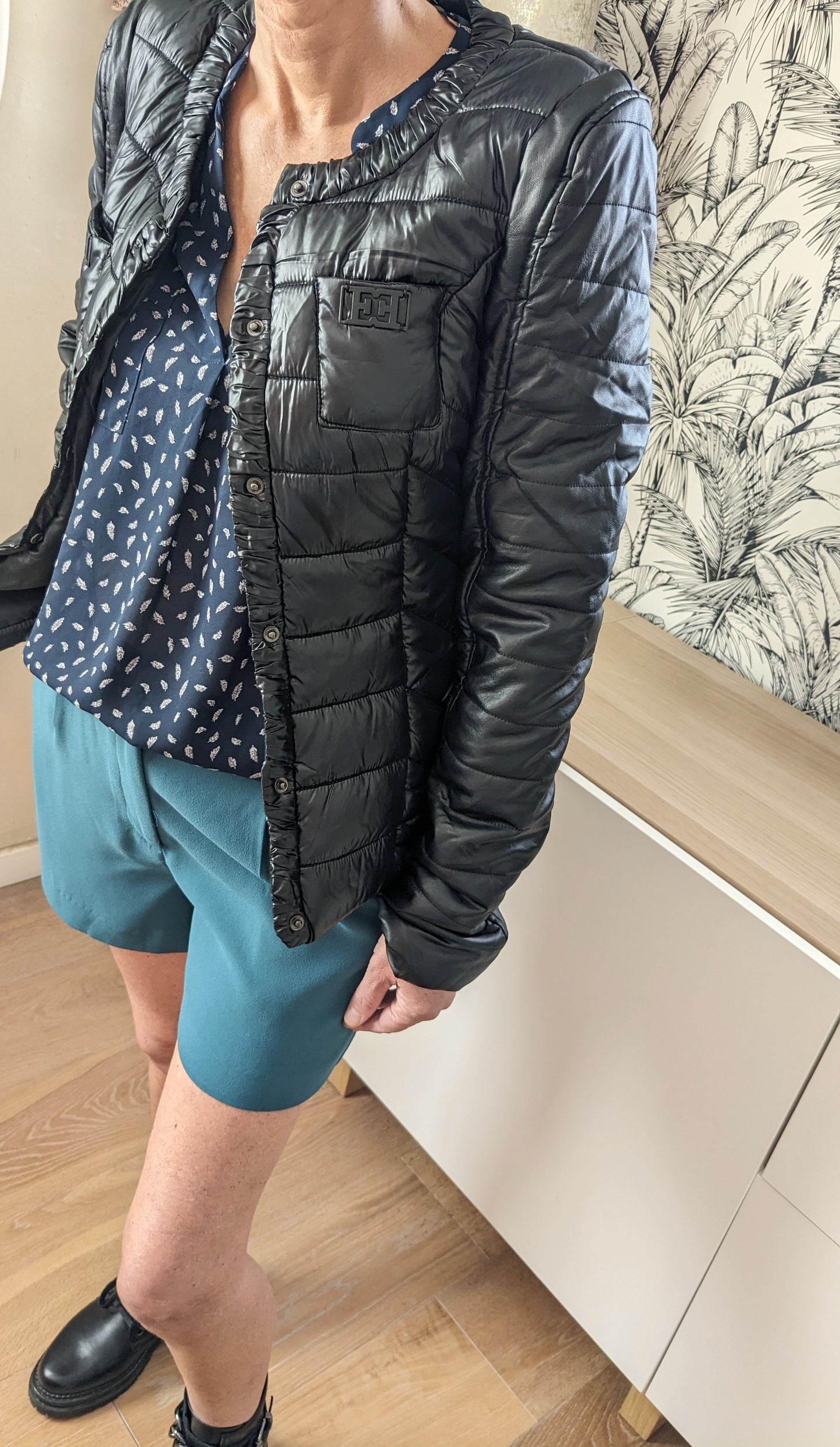 Neuf Manteau doudoune noire - Lili Fashion - 38
