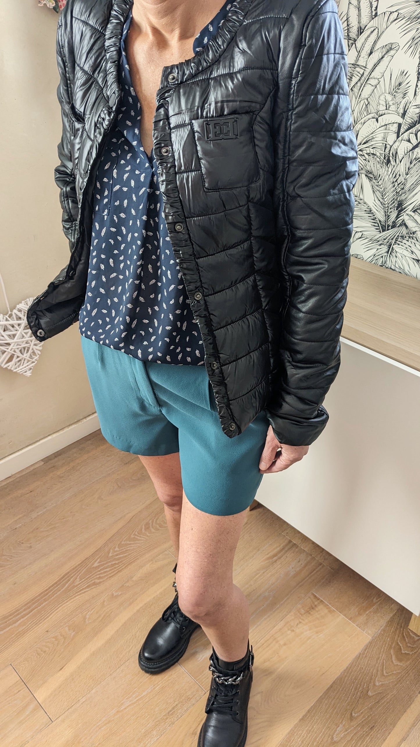 Neuf Manteau doudoune noire - Lili Fashion - 38