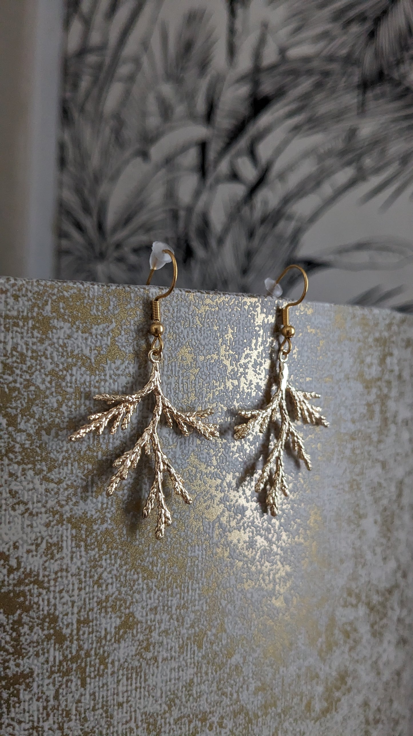 Bijoux Boucles d'oreilles thuyas - Création nantaise Kalisaya - TU