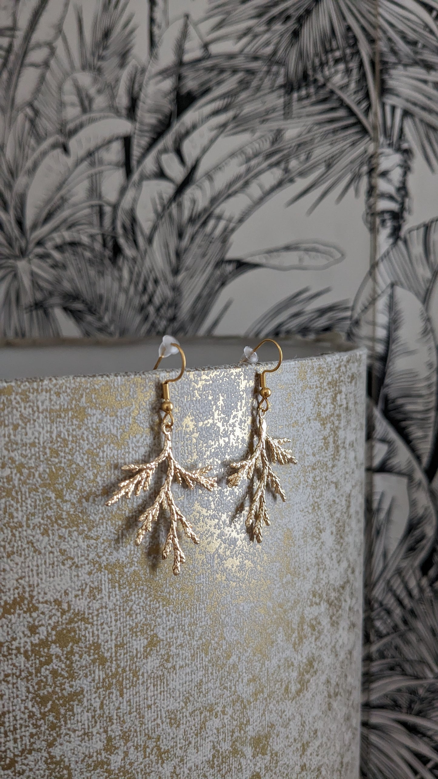 Bijoux Boucles d'oreilles thuyas - Création nantaise Kalisaya - TU