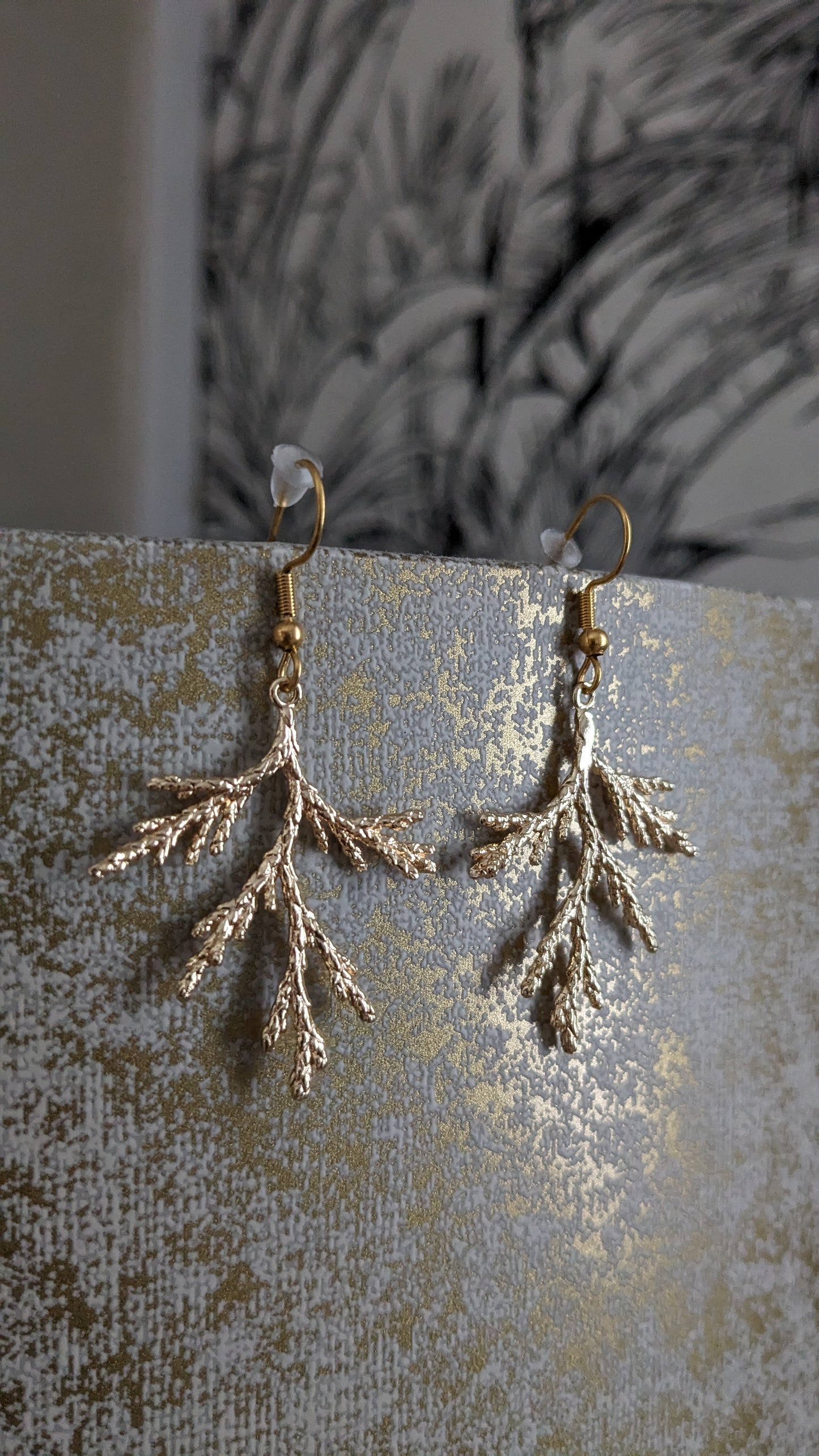 Bijoux Boucles d'oreilles thuyas - Création nantaise Kalisaya - TU