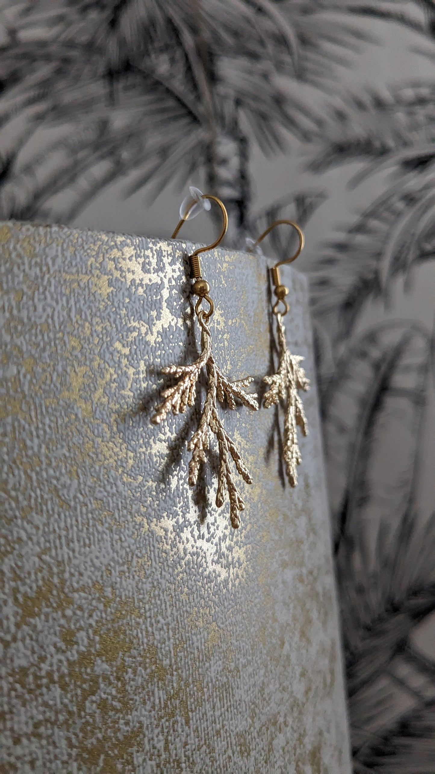 Bijoux Boucles d'oreilles thuyas - Création nantaise Kalisaya - TU