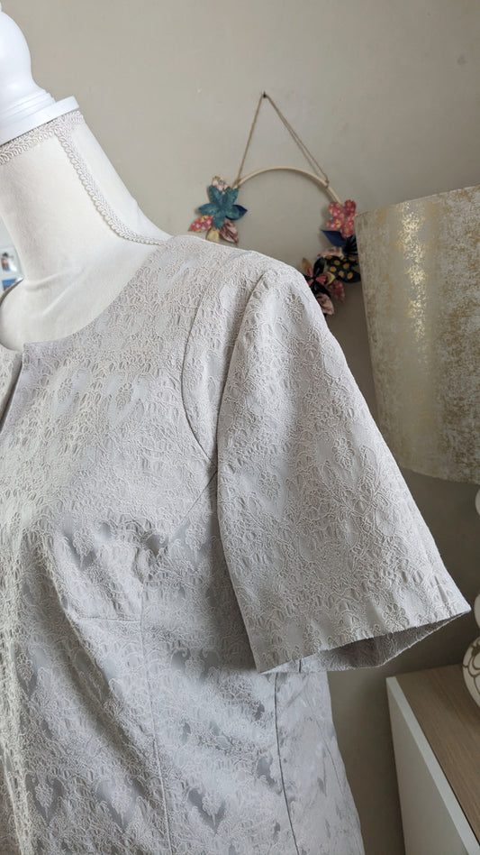 Robe dentelle beige - Créaline - 46