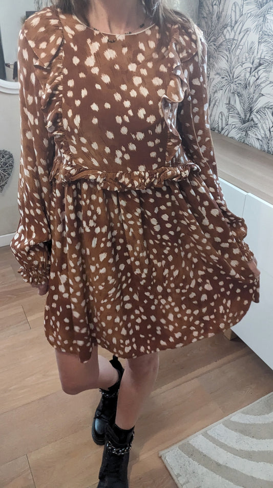 Robe tendance Camel - Zara - 34