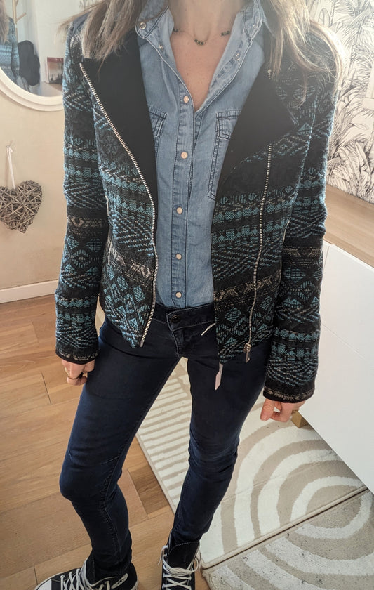 Veste courte ethnique - Etam - 34