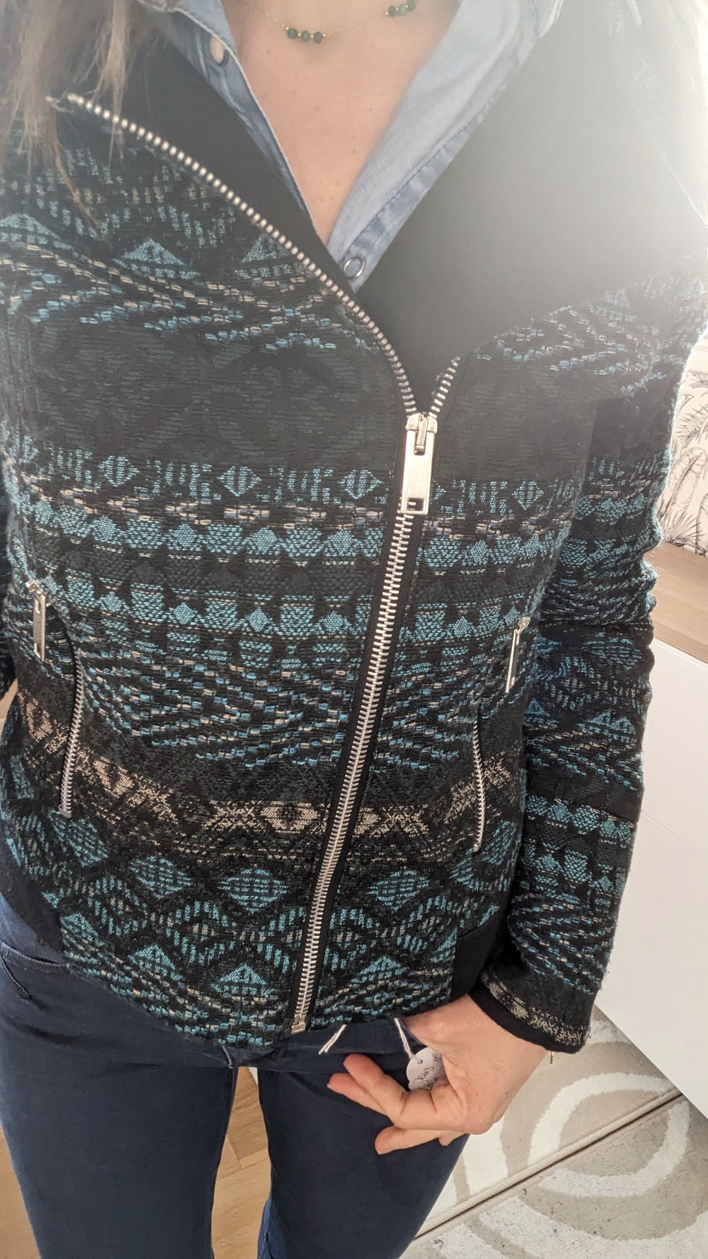 Veste courte ethnique - Etam - 34