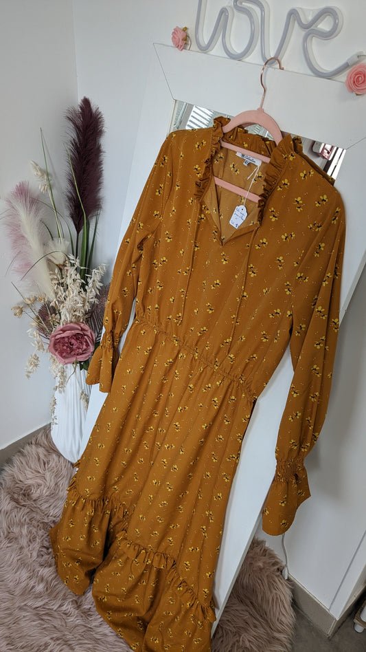 Robe longue moutarde - Collection u - 42