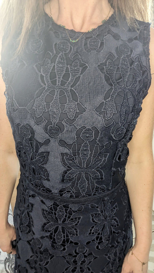 Robe dentelle broderie - H&M - 34