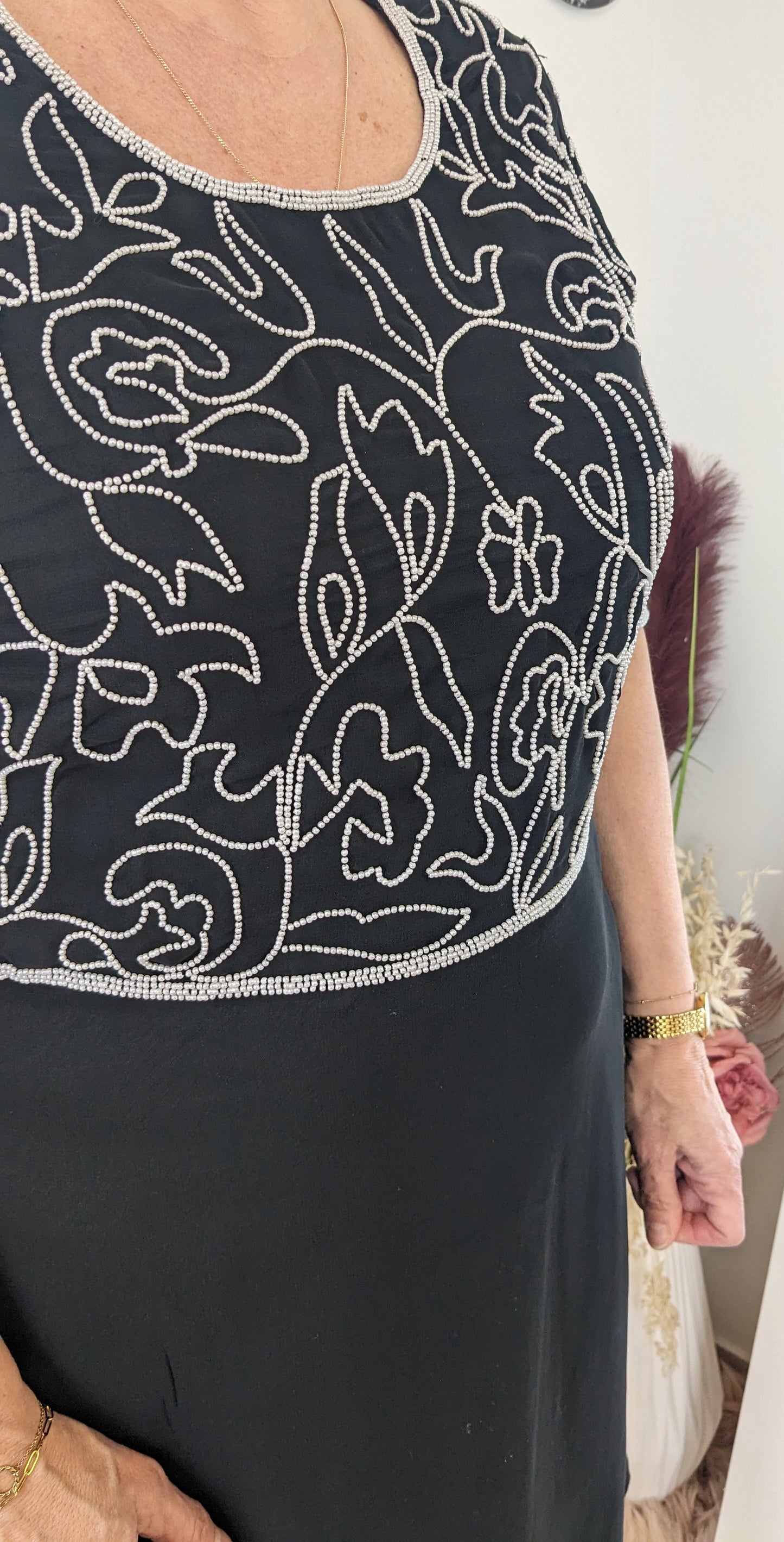 Robe broderies perles - Boutique - 44