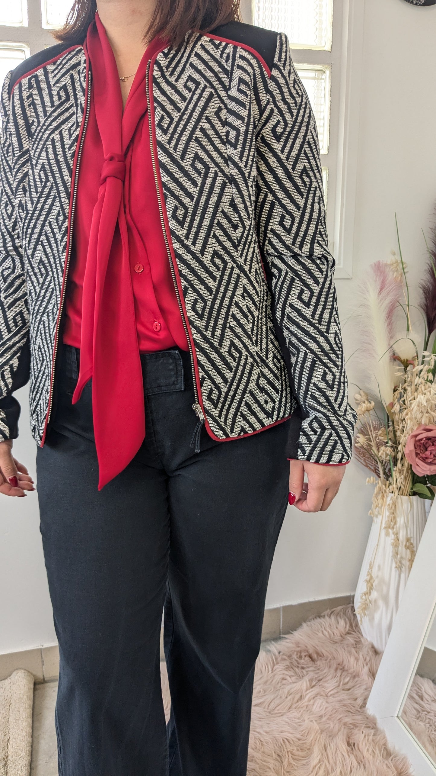 Veste mi-saison graphique - H&M - 36/38