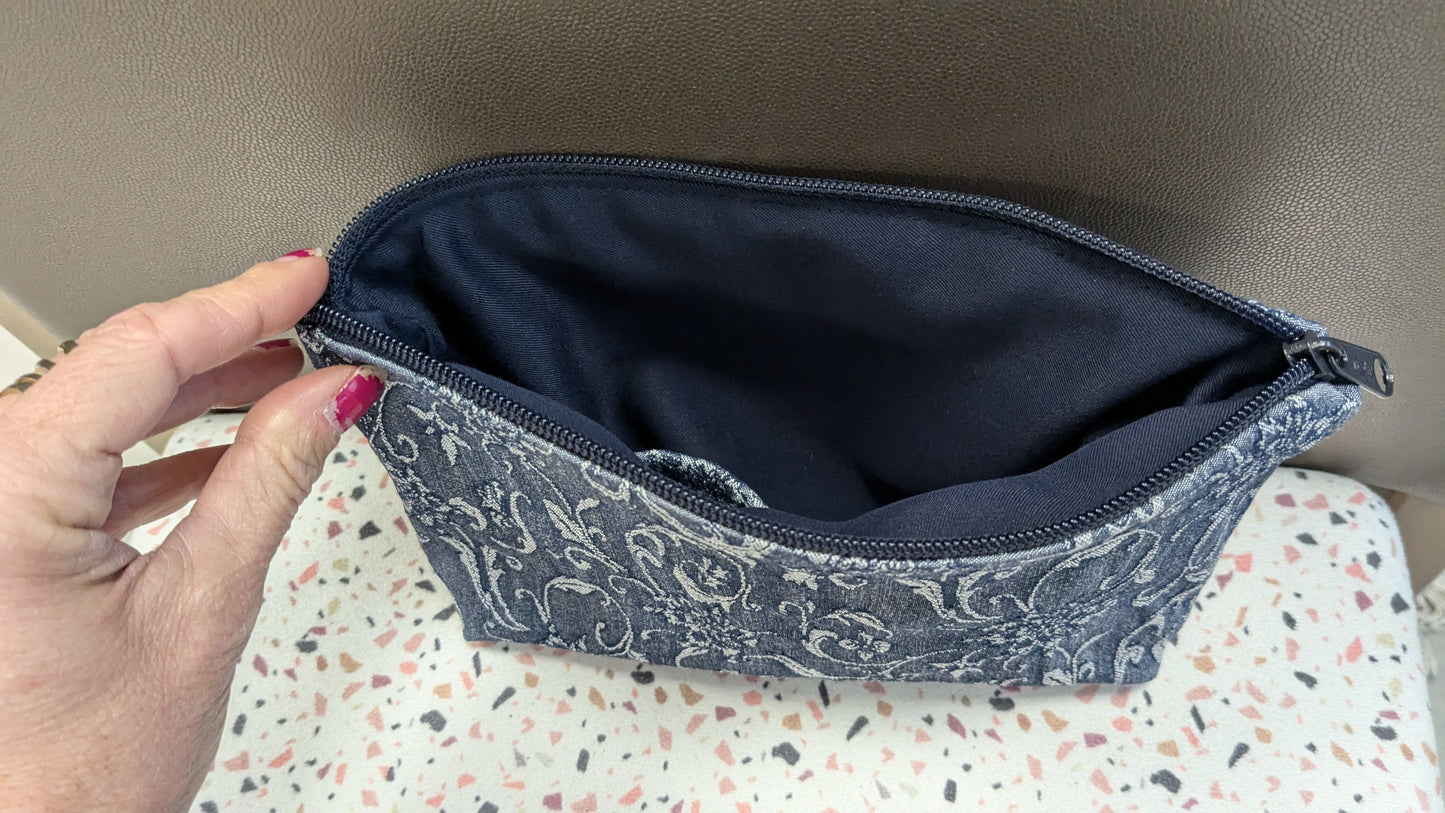 Pochette imprimé jeans dentelle - Création Sab'bobine - TU