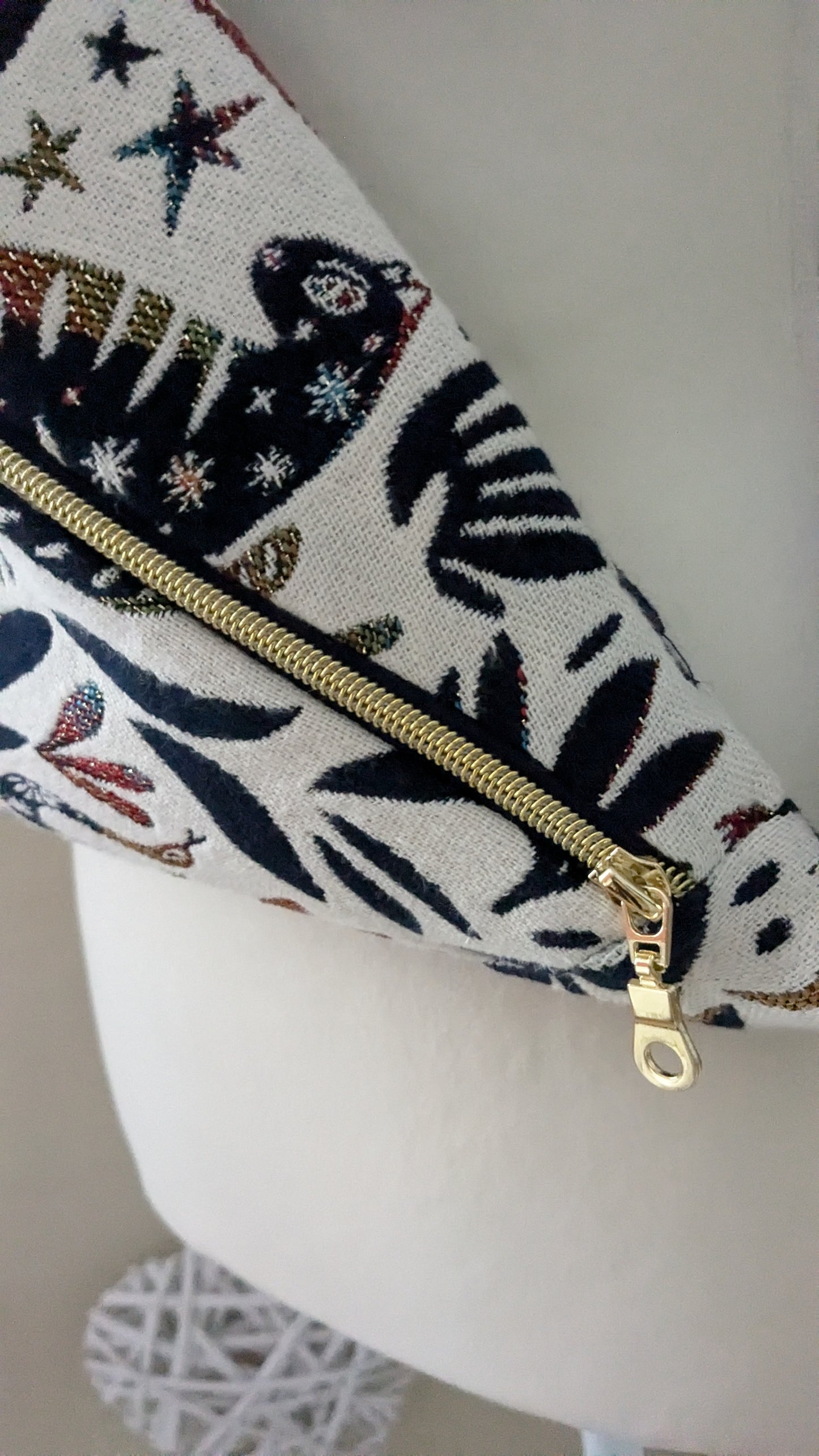 Neuf Création Sac banane chat multicolore - Création Sab'bobine - TU