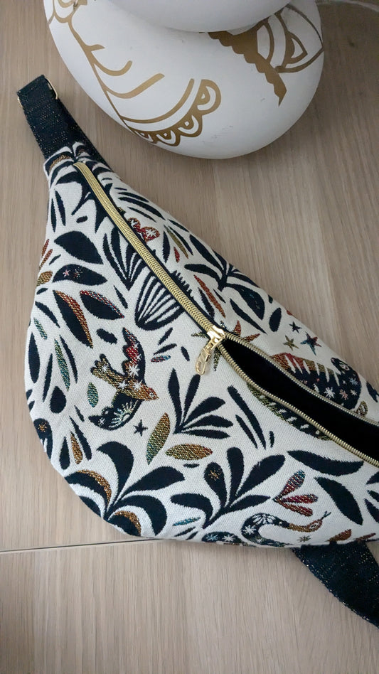 Neuf Création Sac banane chat multicolore - Création Sab'bobine - TU