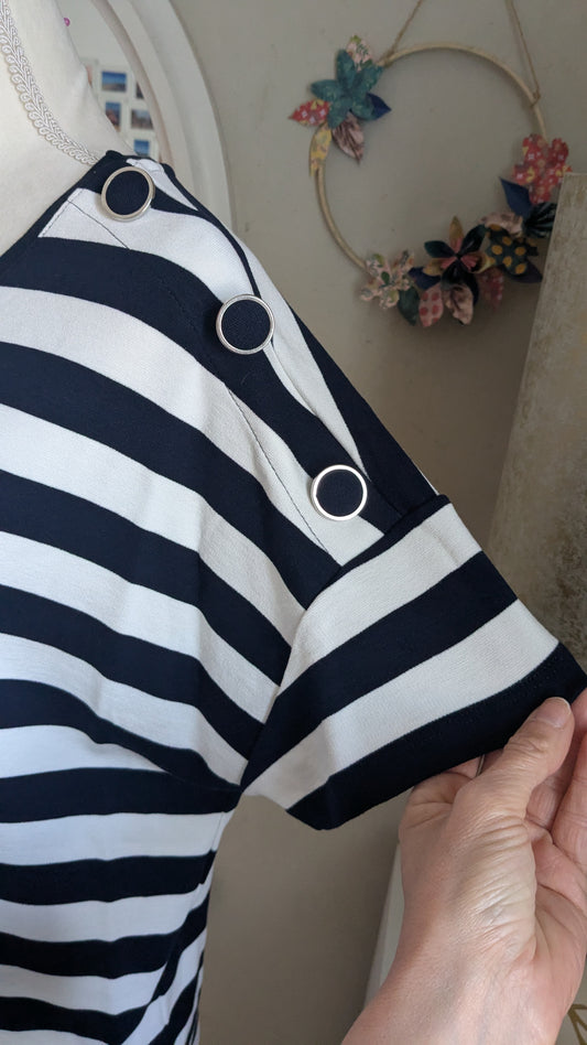 Sweat marinière - Kiabi - 44/46