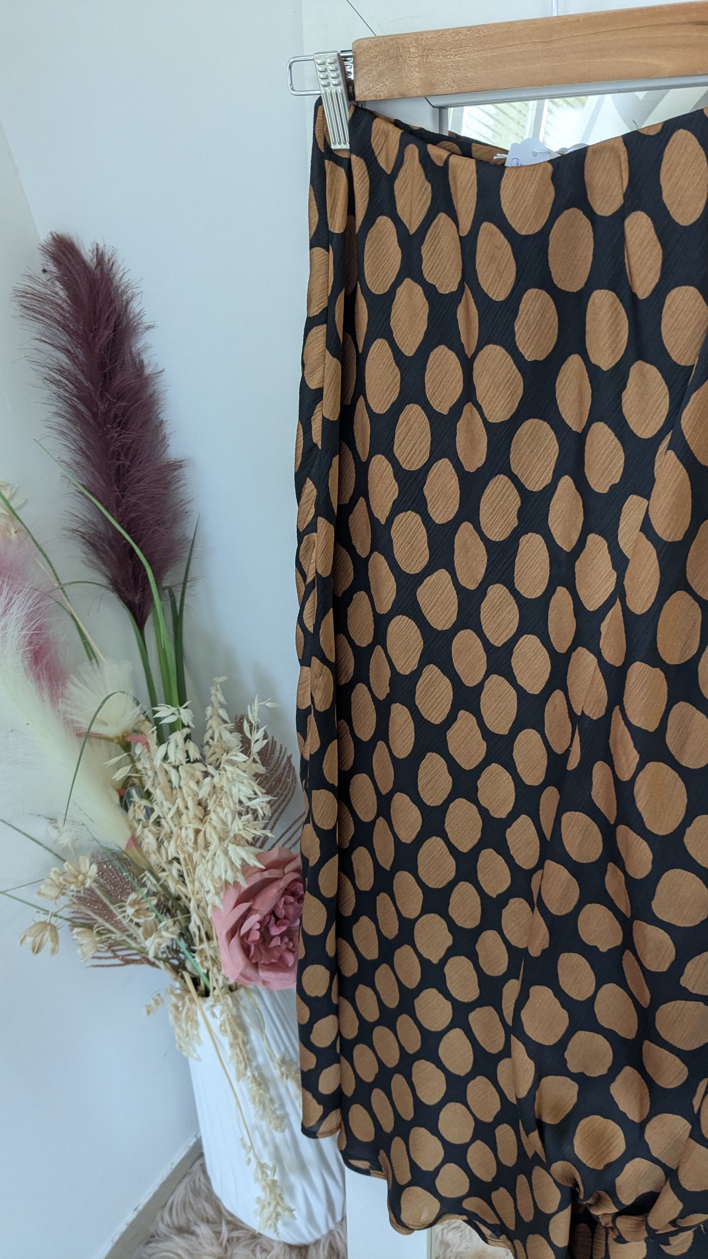 Jupe longue midi pois - Mango - 34