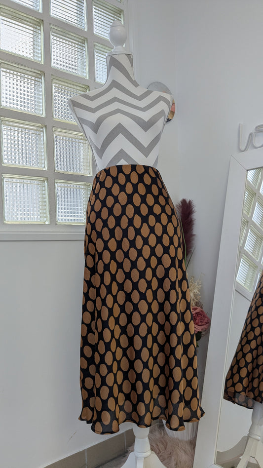 Jupe longue midi pois - Mango - 34