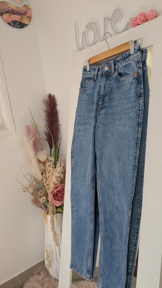 Jeans mom clair - H&M - 34