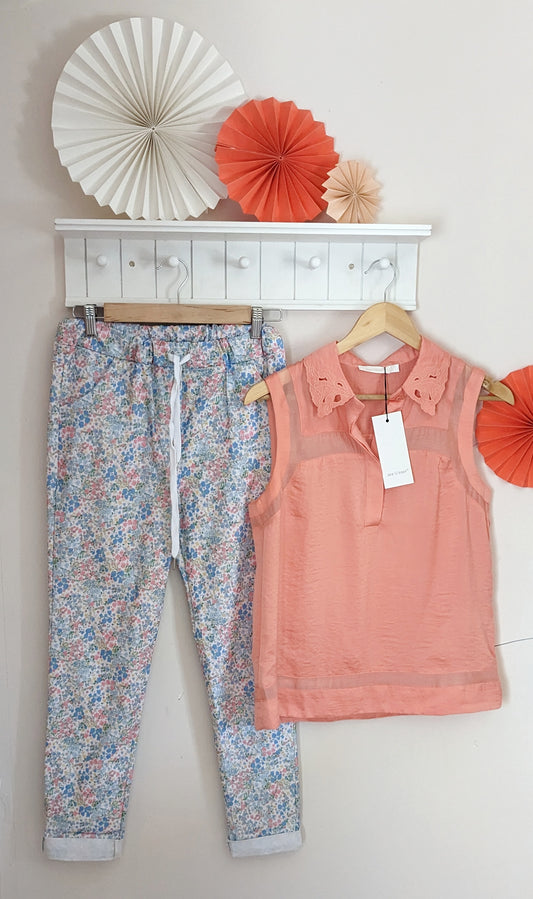 Neuf Blouse débardeur abricot - See u soon - 38