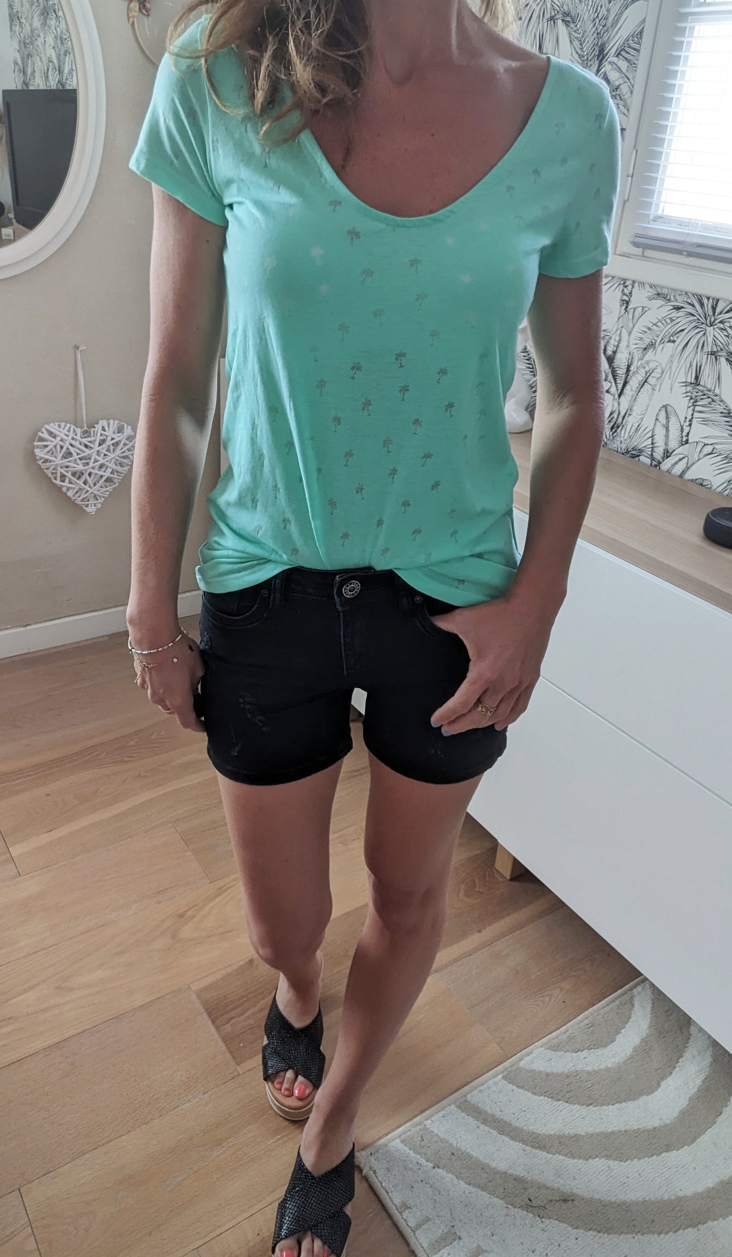 Short jeans used - Denim - 34