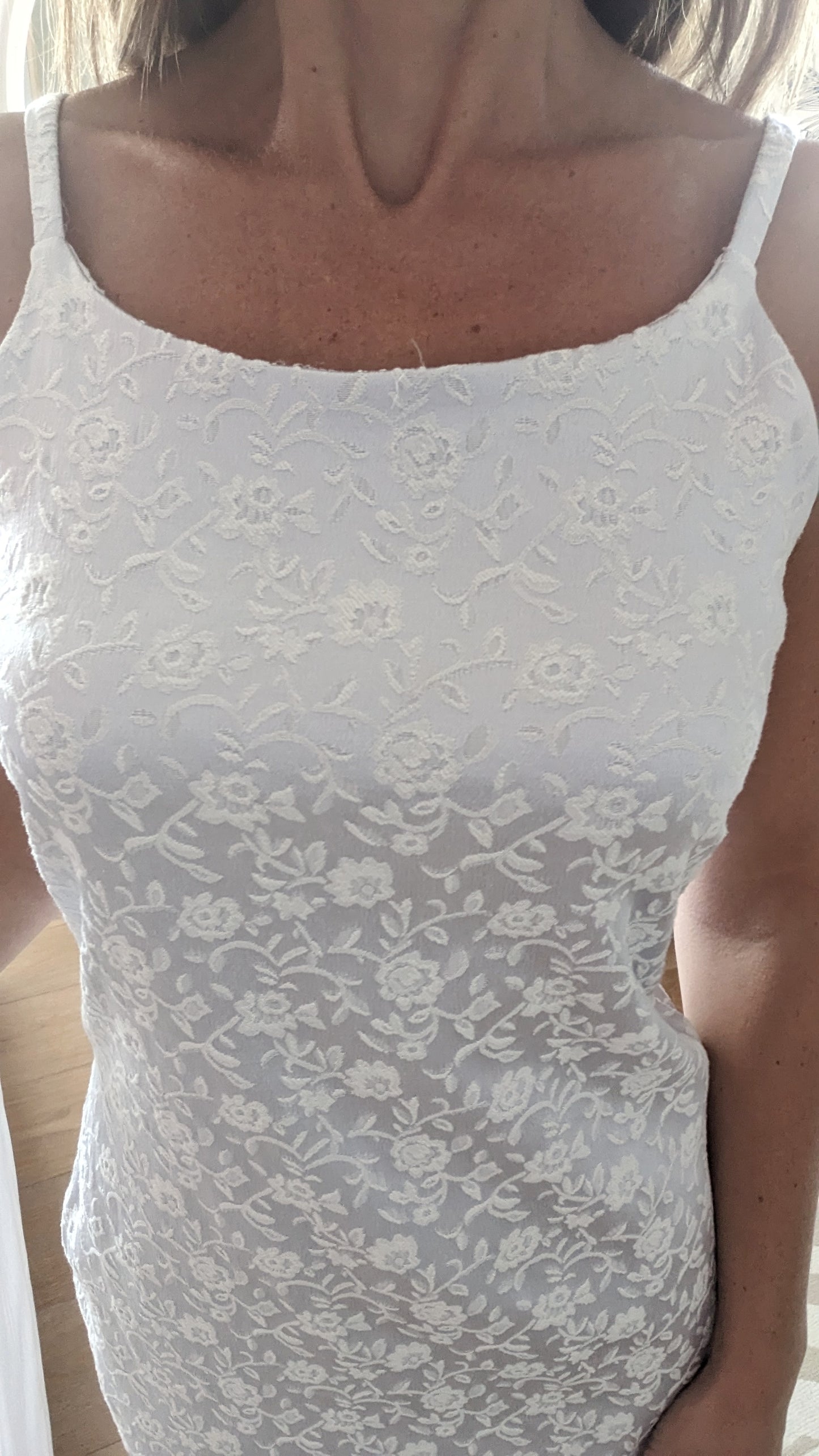 Robe grise fleurie - Kiabi - 36/38