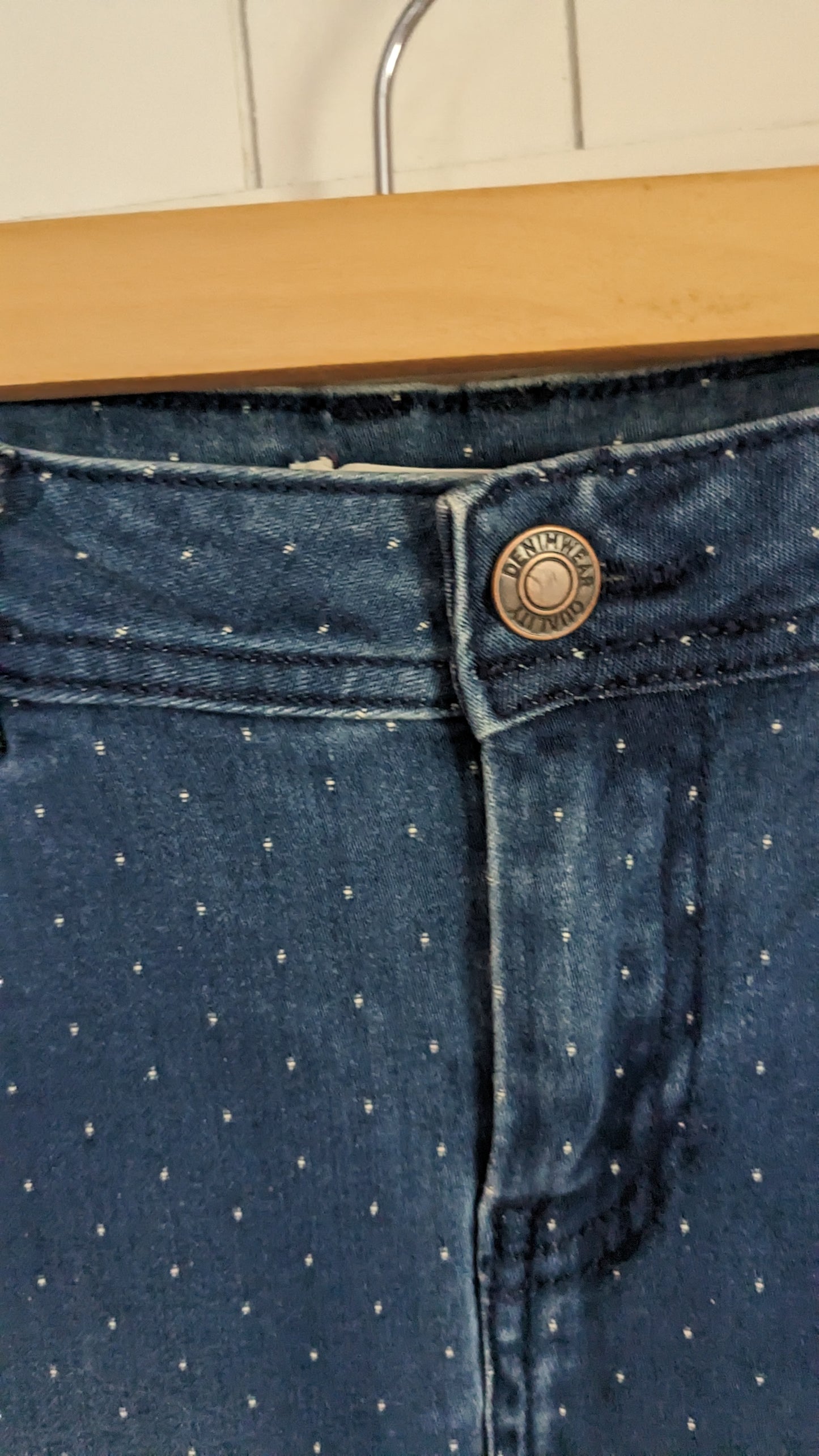 Jupe jeans pois - Camaieu - 36