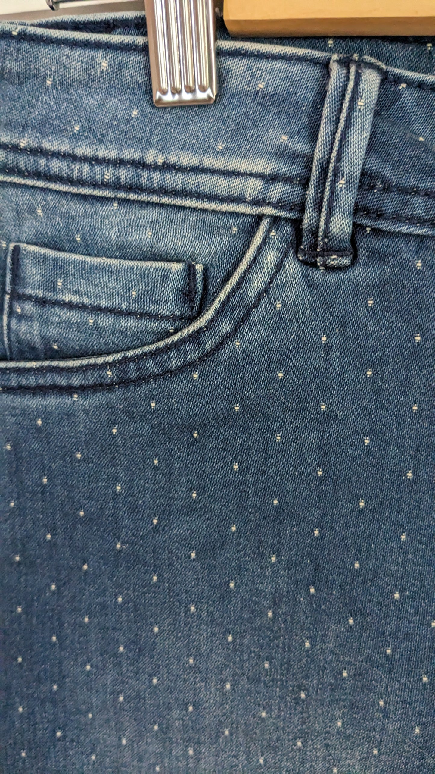Jupe jeans pois - Camaieu - 36