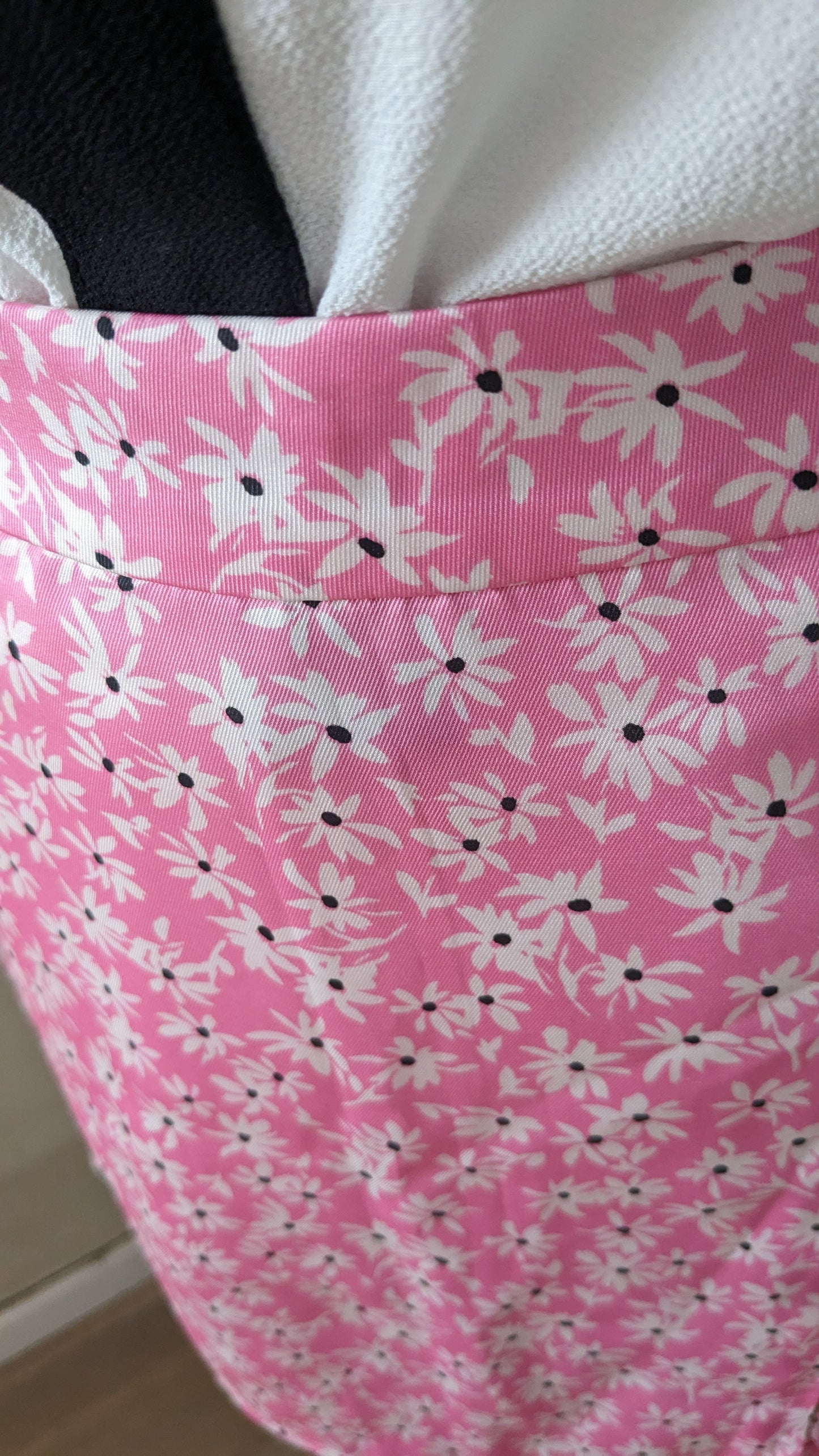 Jupe fleurie rose - Bershka - 38