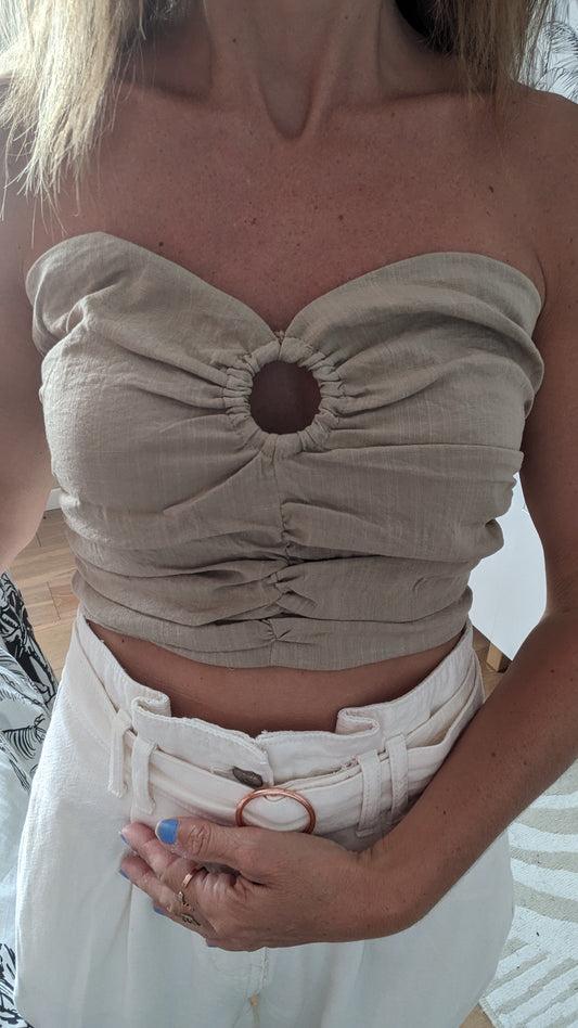 Neuf Top bustier café - Lelis - 36