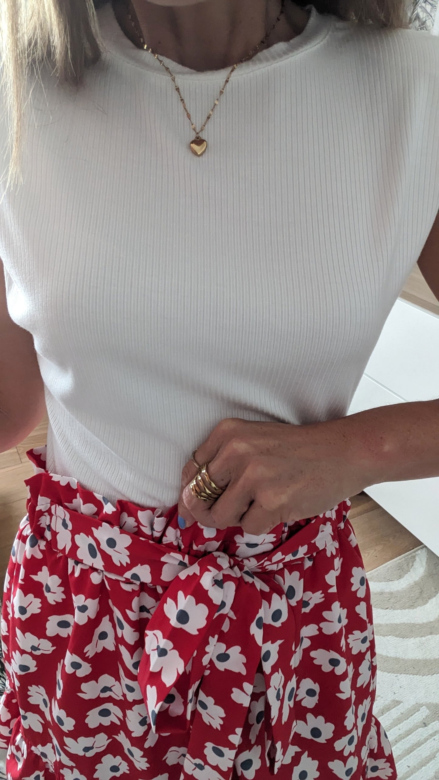Short souple fleuri - Made in Italy - 36