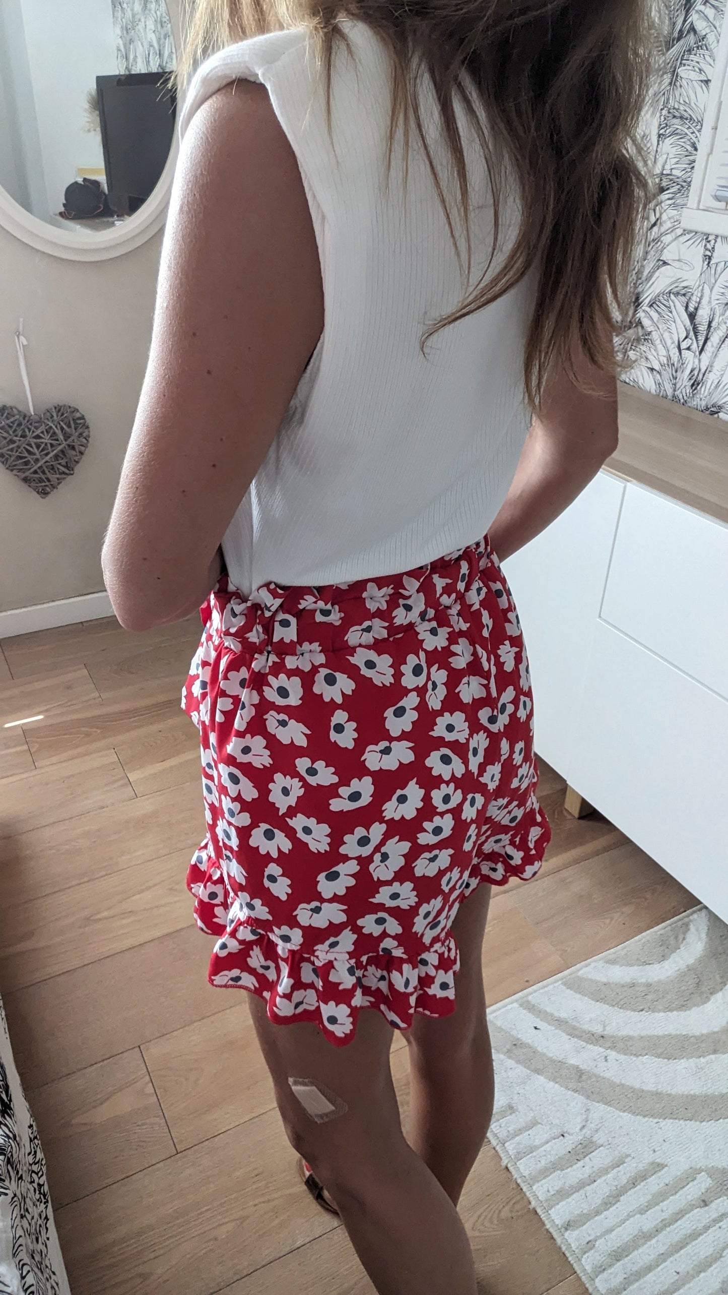 Short souple fleuri - Made in Italy - 36