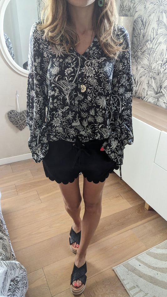 Short souple festonné - H&M - 36