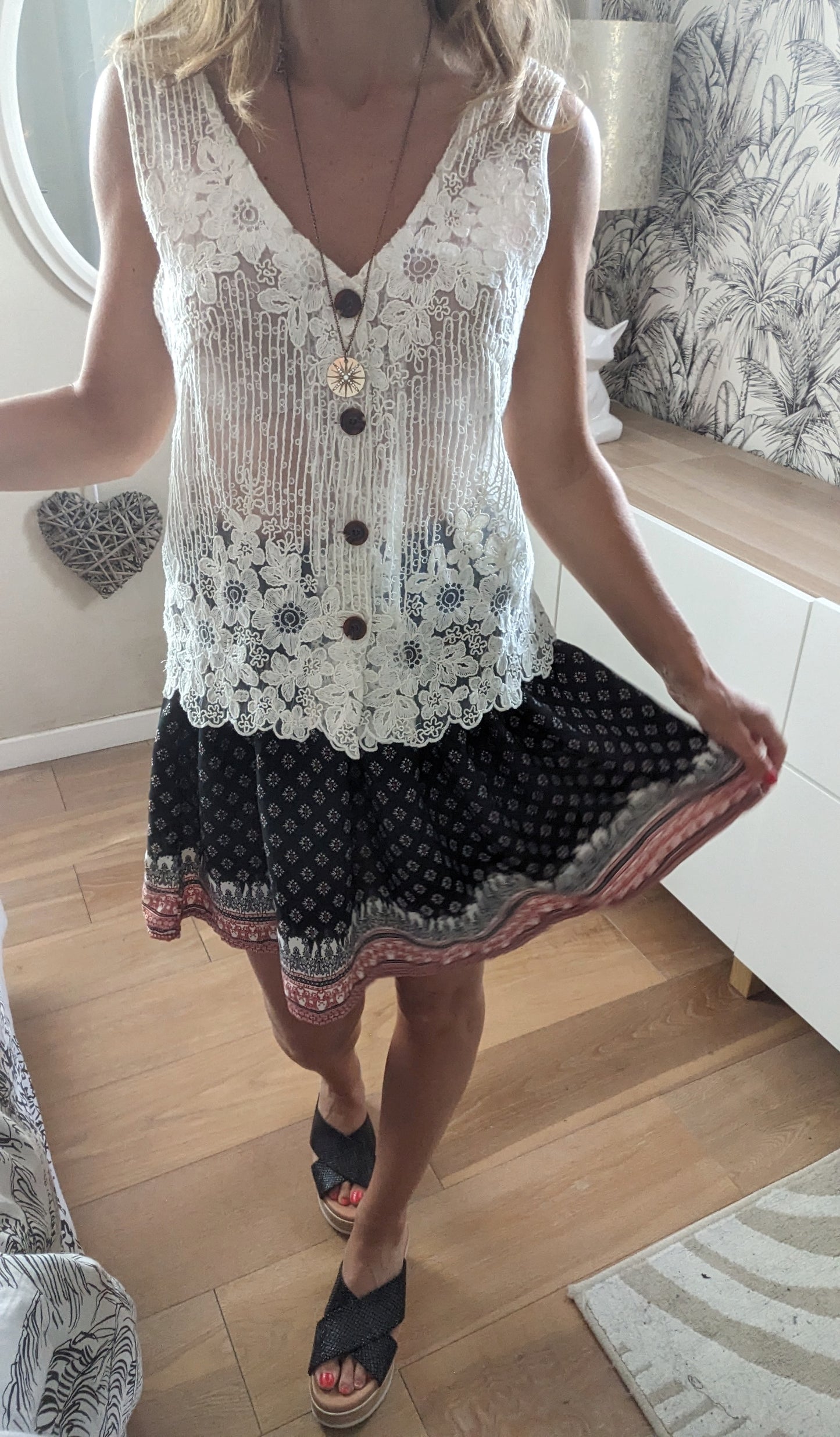 Mini jupe ethnique - Boutique indépendante - 34