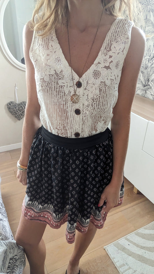 Mini jupe ethnique - Boutique indépendante - 34