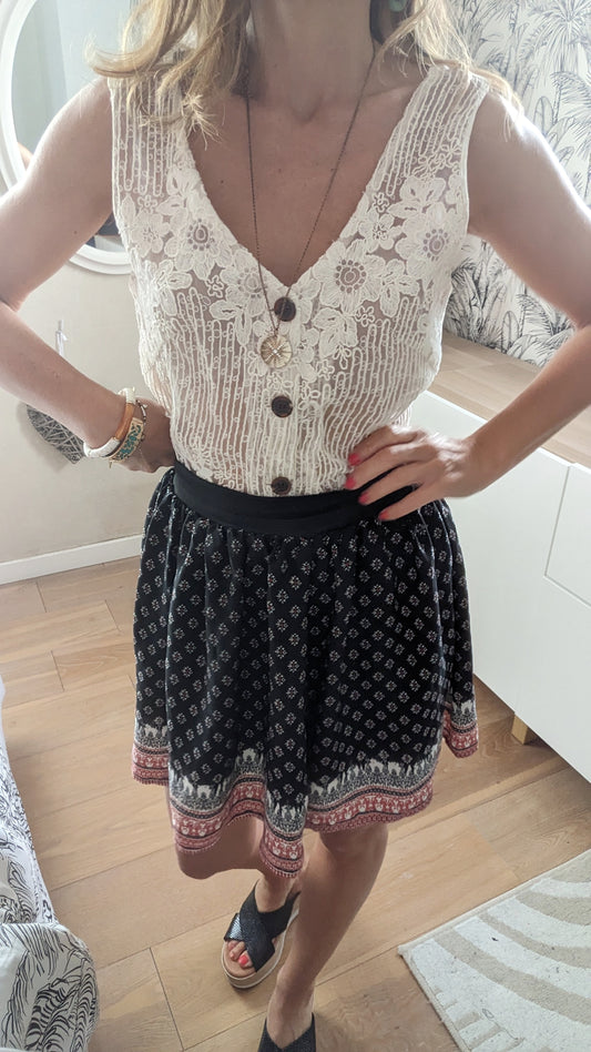 Mini jupe ethnique - Boutique indépendante - 34