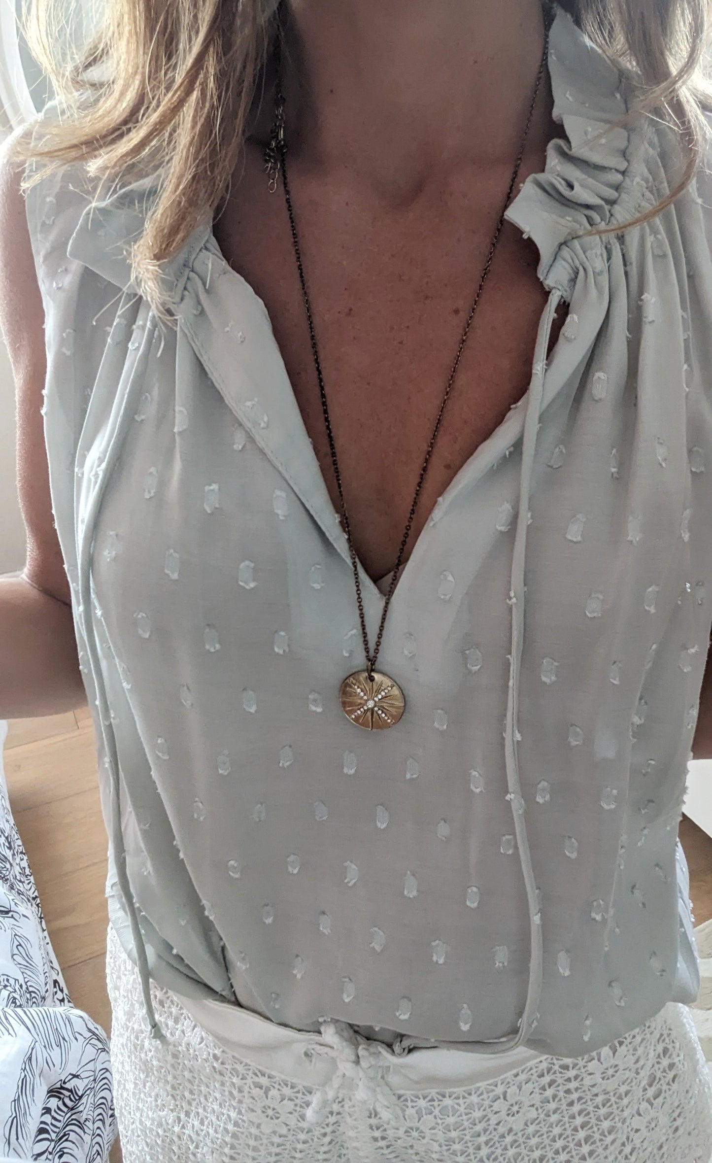 Blouse vert d'eau - H&M - 34