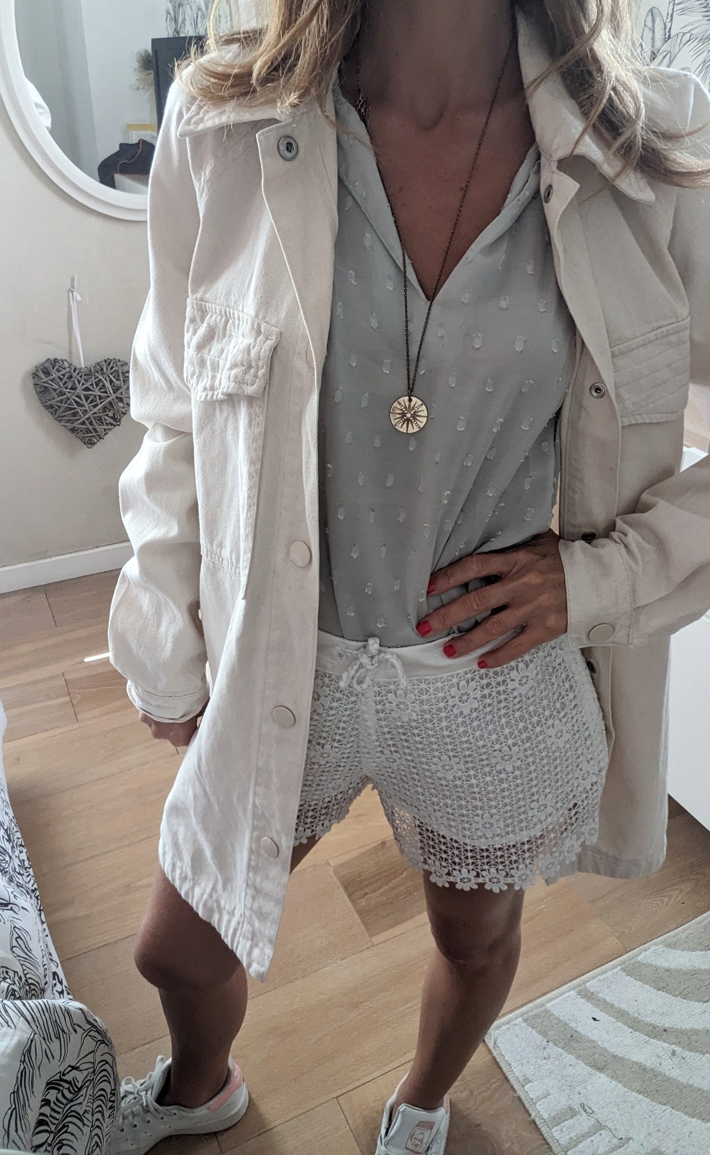 Blouse vert d'eau - H&M - 34