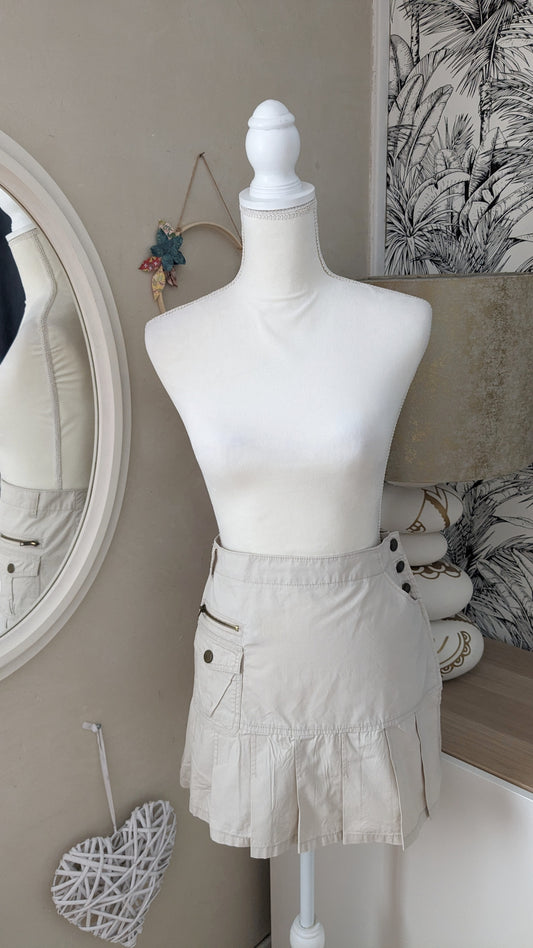 Jupe short beige - Camaïeu - 40